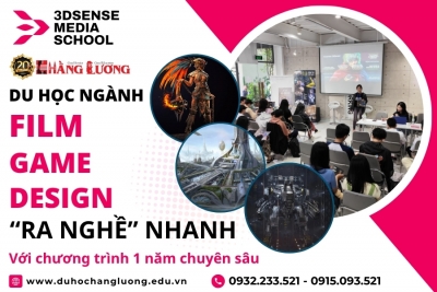 DU HỌC NGÀNH FILM - GAME - DESIGN TẠI 3DSENSE MEDIA SCHOOL SINGAPORE: “RA NGHỀ” NHANH VỚI CHƯƠNG TRÌNH 1 NĂM CHUYÊN SÂU