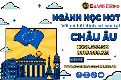 NGÀNH HỌC “HOT” VÀ CÓ CƠ HỘI ĐỊNH CƯ CAO TẠI CHÂU ÂU