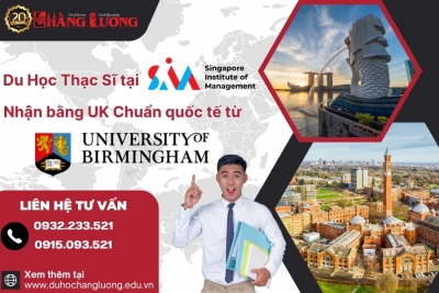 THẠC SĨ UNIVERSITY OF BIRMINGHAM: HỌC TẠI SIM SINGAPORE, NHẬN BẰNG UK CHUẨN QUỐC TẾ